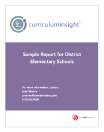 Curriculum Insight, sample report, image